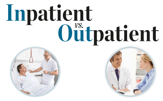 what is the difference between outpatient and inpatient coding?